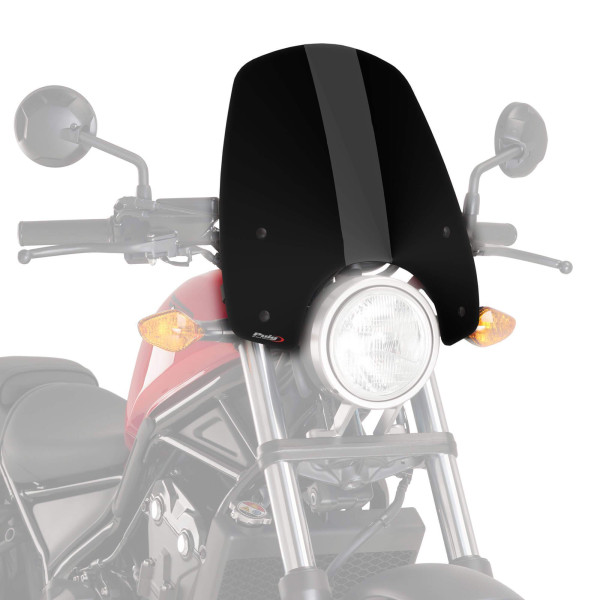 Puig Puig touring screen | black (opaque) | honda cmx 500 rebel 2017>current